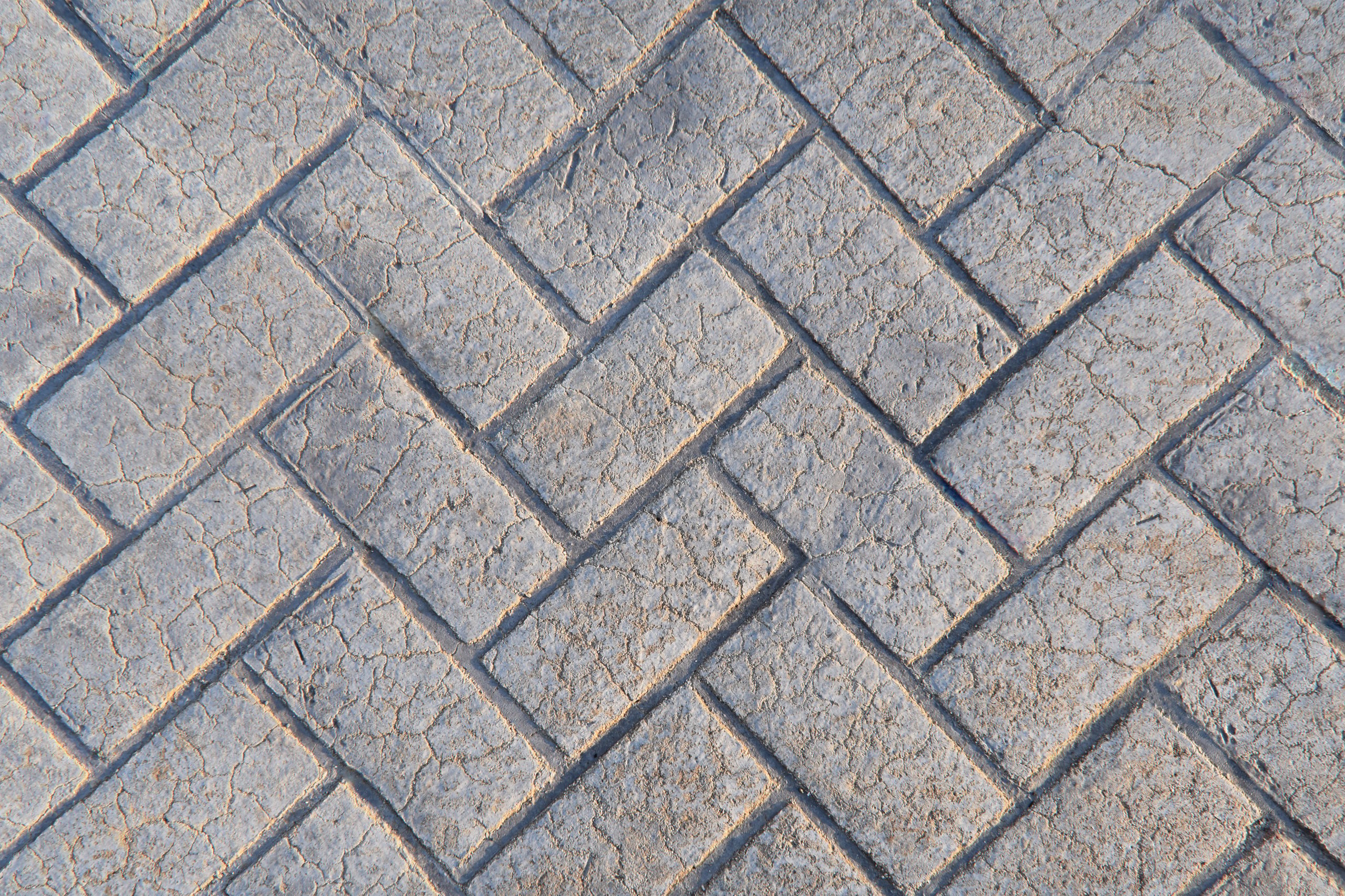 Colored decorative stamped concrete texture